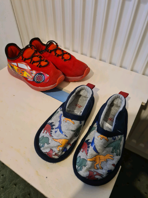 red dinosaur slippers